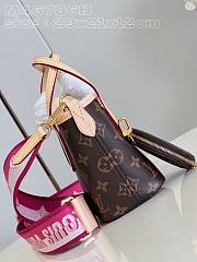 Louis Vuitton M46786 Neverfull BB Peony Pink Monogram Size 24 x 14 x 9 cm - 3