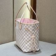 Louis Vuitton N41605 Neverfull MM Damier Azur Rose Ballerine Pink Size 31 x 28 x 14 cm - 3