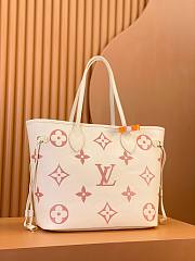 Louis Vuitton M21579 Neverfull MM Crème Beige / Rose Trianon Pink Size 31 x 28 x 14 cm - 4