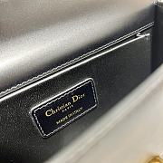 Dior 30 Montaigne East-West Bag With Chain Black Calfskin Size 21 x 12 x 6 cm - 3