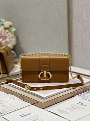 Dior 30 Montaigne East-West Bag With Chain Golden Saddle Calfskin Size 21 x 12 x 6 cm - 1