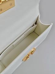 Dior 30 Montaigne East-West Bag With Chain White Calfskin Size 21 x 12 x 6 cm - 3