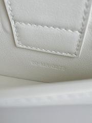 Dior 30 Montaigne East-West Bag With Chain White Calfskin Size 21 x 12 x 6 cm - 4