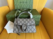 Gucci Dionysus Mini Top Handle Bag 752029 Beige And Ebony 18x12x6 cm - 1