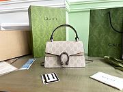 Gucci Dionysus Mini Top Handle Bag 752029 Beige And White 18x12x6 cm - 1