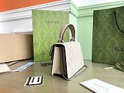 Gucci Dionysus Mini Top Handle Bag 752029 Beige And White 18x12x6 cm - 5