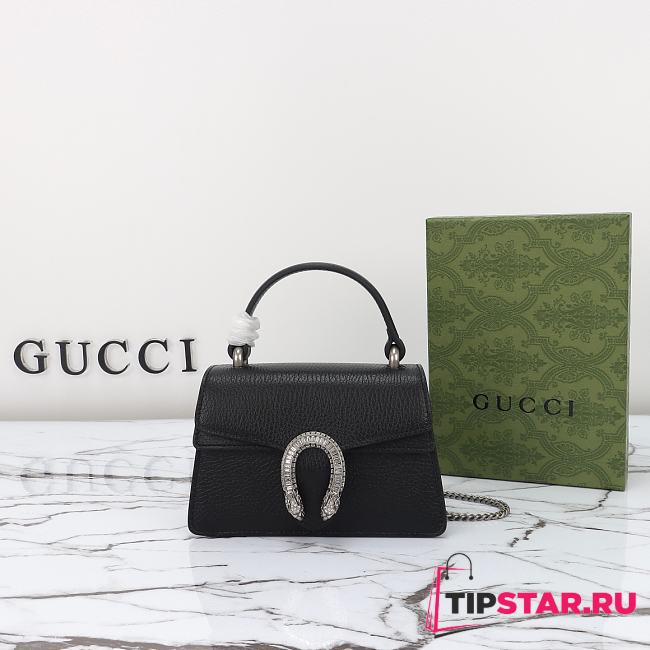 Gucci Dionysus Mini Top Handle Bag 752029 Black 18x12x6 cm - 1