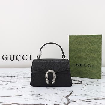 Gucci Dionysus Mini Top Handle Bag 752029 Black 18x12x6 cm