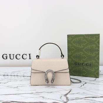 Gucci Dionysus Mini Top Handle Bag 752029 White 18x12x6 cm