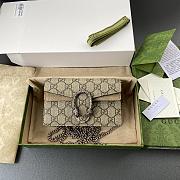 Gucci Dionysus GG Supreme Super Mini Bag 476432 Beige GG Canvas Size 16.5x10x4 cm - 2