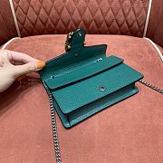 Gucci Dionysus Leather Super Mini Bag 476432 Green Leather Size Size 16.5x10x4 cm - 4