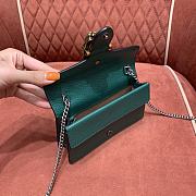 Gucci Dionysus Leather Super Mini Bag 476432 Green Leather Size Size 16.5x10x4 cm - 2