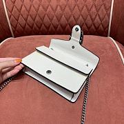 Gucci Dionysus Leather Super Mini Bag 476432 White Leather Size Size 16.5x10x4 cm - 2