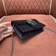 Gucci Dionysus Leather Super Mini Bag 476432 Black Leather Size Size 16.5x10x4 cm - 4