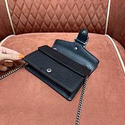 Gucci Dionysus Leather Super Mini Bag 476432 Black Leather Size Size 16.5x10x4 cm - 5