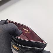Chanel Classic Card Holder AP0213 Grained Calfskin Black Size 7.5 × 11.2 × 0.5 cm - 5