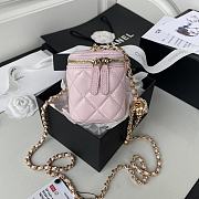 Chanel Clutch With Chain AP1447 Pink Lambskin Size 8.5 × 11 × 7 cm - 5