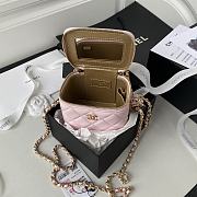 Chanel Clutch With Chain AP1447 Pink Lambskin Size 8.5 × 11 × 7 cm - 4