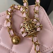 Chanel Clutch With Chain AP1447 Pink Lambskin Size 8.5 × 11 × 7 cm - 3