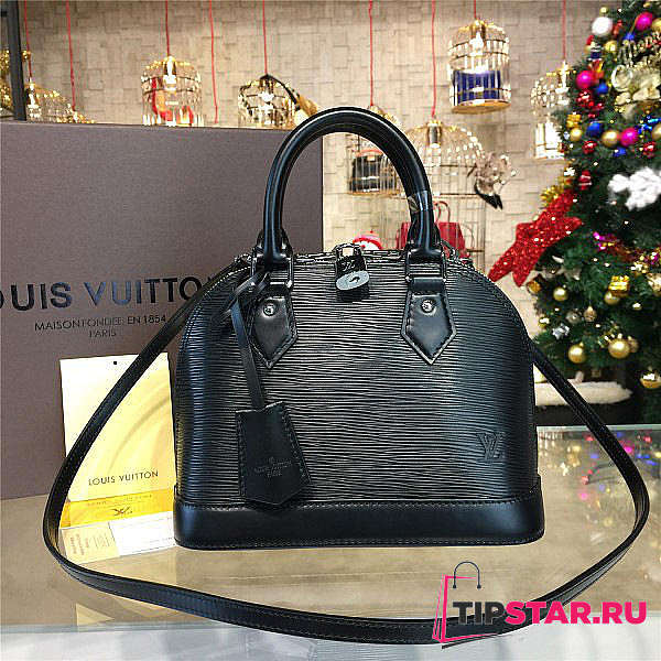 Louis Vuitton M40862 Alma BB Black Epi Leather Size 23.5 x 17.5 x 11.5 cm - 1
