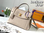 LV Lockme Ever MM (Gray) M56094 Size 33.5 x 21.5 x 14.5 cm - 1