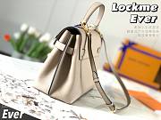 LV Lockme Ever MM (Gray) M56094 Size 33.5 x 21.5 x 14.5 cm - 5