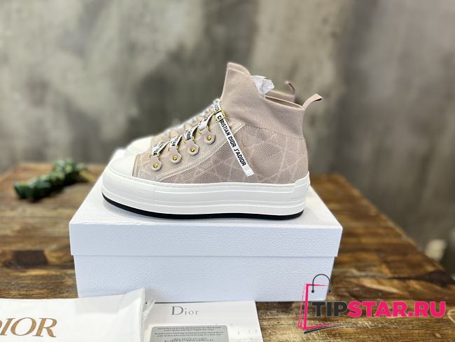 Walk'N'Dior Platform Sneaker Nude Macrocannage Technical Mesh - 1