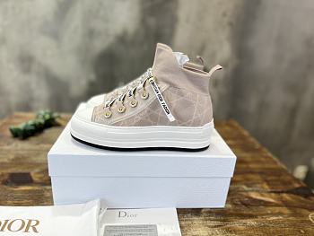 Walk'N'Dior Platform Sneaker Nude Macrocannage Technical Mesh
