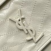 YSL Niki Medium In Vintage Leather 633158 Blanc Vintage Size 28x20x8,5 cm - 2