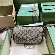 Gucci Ophidia Mini Bag 764961 Beige And Ebony Size 22x13x4cm - 1
