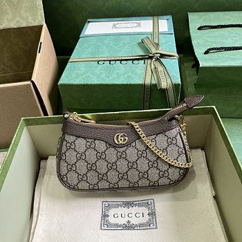 Gucci Ophidia Mini Bag Beige and ebony GG 764960 Size 19x10x3cm