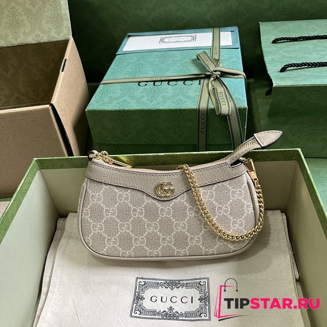 Gucci Ophidia Mini Bag Beige and White GG 764960 Size 19x10x3cm - 1