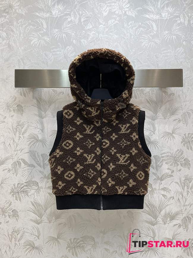 Louis Vuitton Sleeveless Monogram Teddy Jacket - 1