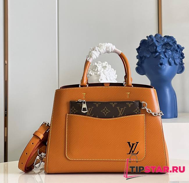 Louis Vuitton M59953 Marelle Tote MM Gold Miel Brown Size 30 x 21 x 13 cm - 1