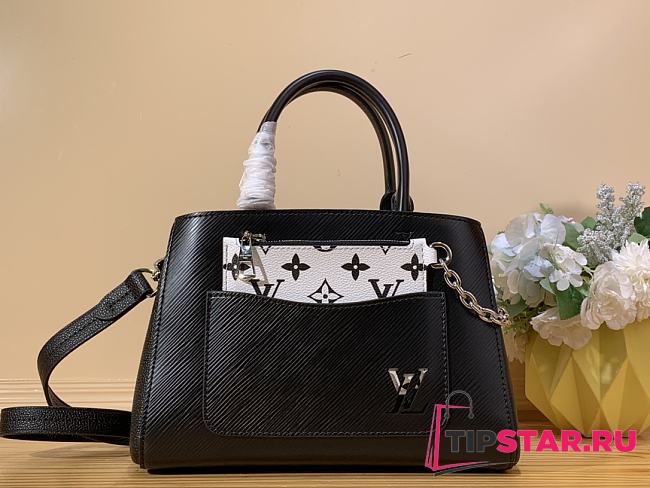 Louis Vuitton M59952 Marelle Tote BB Black Size 25 x 17 x 11 cm - 1