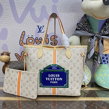 Louis Vuitton M23501 Neverfull MM Beige/Ocher Size 31 x 28 x 14 cm