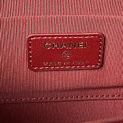 Chanel Flap Phone Holder With Chain AP3512 Burgundy Red Size 11 × 17.2 × 3.5 cm - 5