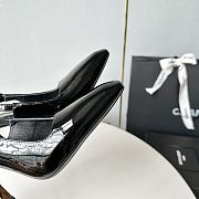 YSL Lee Slingback Pumps In Patent Leather Black 11cm - 4