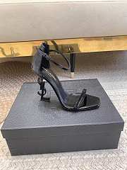 YSL Opyum Sandals In Patent Leather Black 11cm - 2