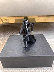 YSL Opyum Sandals In Patent Leather Black 11cm - 5