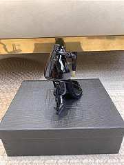 YSL Opyum Sandals In Patent Leather Black 11cm - 2