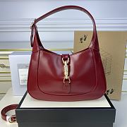 Gucci Jackie 1961 Small Shoulder Bag 636709 Red Size 27.5x19x4 cm - 1