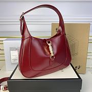 Gucci Jackie 1961 Small Shoulder Bag 636709 Red Size 27.5x19x4 cm - 5
