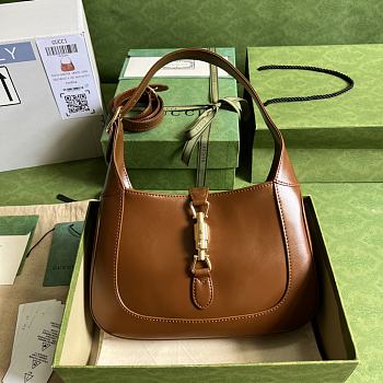 Gucci Jackie 1961 Small Shoulder Bag 636709 Brown Size 27.5x19x4 cm