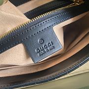 Gucci Jackie 1961 Crocodile Small Shoulder Bag 636709 Black Size 27.5x19x4 cm - 2
