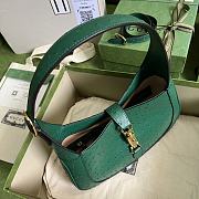 Gucci Jackie 1961 Small Ostrich Bag Green Size 27.5x19x4 cm - 3