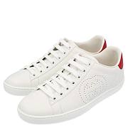 Gucci Ace Interlocking G Sneakers In White/Red - 1