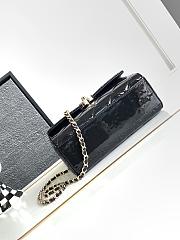 Chanel Small Box Bag Black Patent AS4511 Size 13 × 18 × 8.5 cm - 3