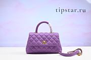 Chanel Coco Handle Purple Size  24 cm - 1
