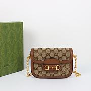 Gucci Horsebit 1955 GG Mini Bag With Crystals 675801 Size 20.5 x 14 x 5 cm - 1
